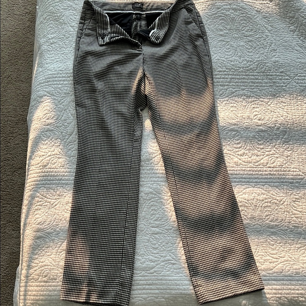 White House Black Market Black and White Checkered Pants